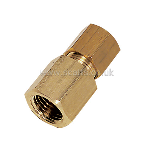 0104 08 00  Legris Brass Pipe Fitting, Tee Compression Equal Tee