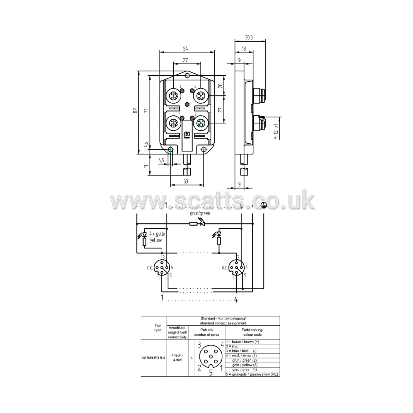 ASB4-LED-5-4-328/10M