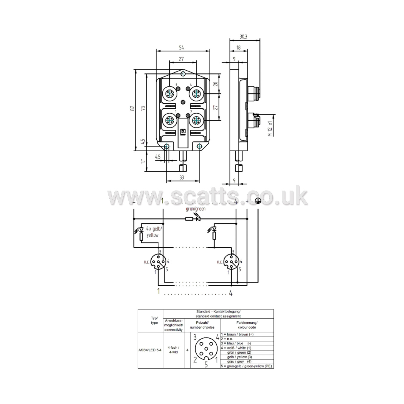 ASB4-LED-5-4-328/5M