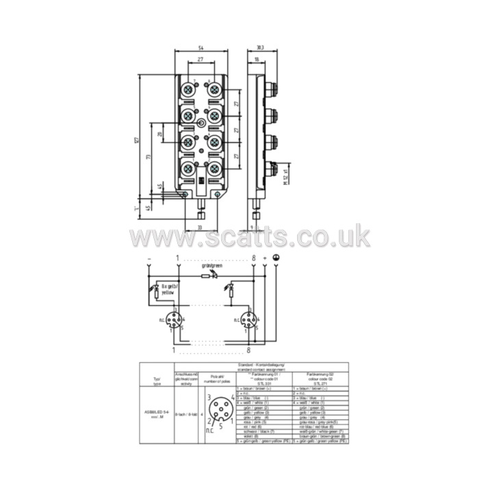 ASB8-LED-5-4-331/5M