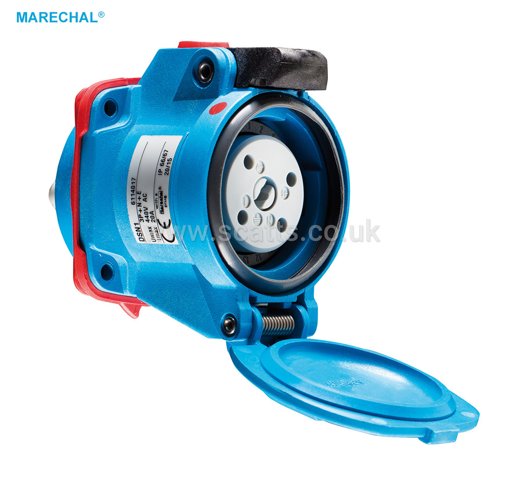 6164013972 MARÉCHAL 6164013972 DSN6 SOCKET OUTLET 440V 63A 3P