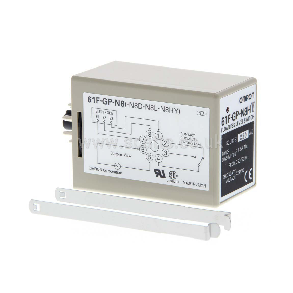 61F-GPN8H/230AC | OMRON | 105293 | MINI LEVEL CONTACTOR H/SENS.240 V AC