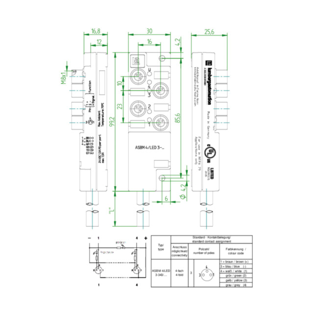 ASBM4-LED-3-343/10M