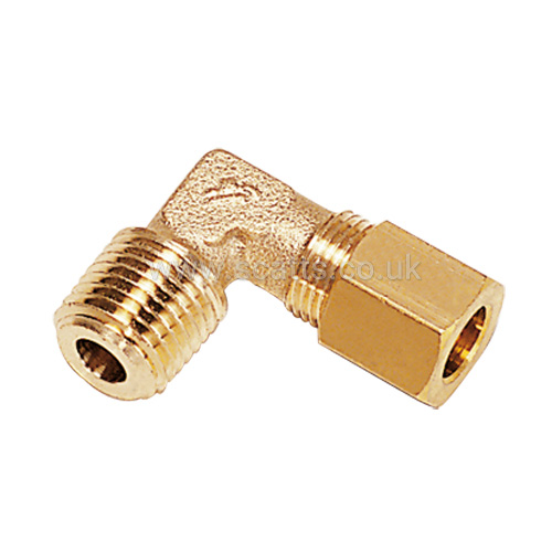 Brass Compression Elbow - Male (BSPT)