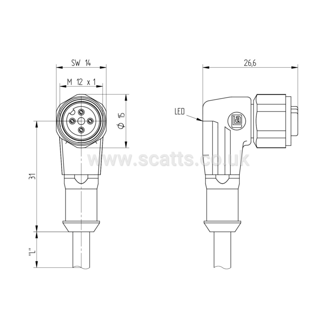 PRKWT/LED-P4/07/10M