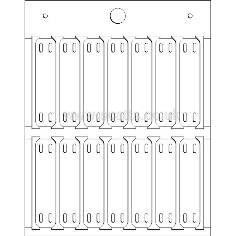 ETF64192SBS/BOX CEMBRE 4101650 WHITE 13X57 TAGS (50SHEETX14)