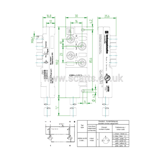 ASBM4-LED-3-343/5M