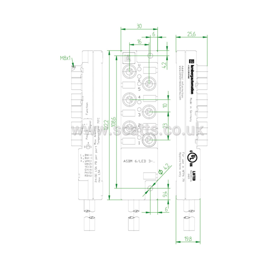 ASBM6-LED-3-344/15M