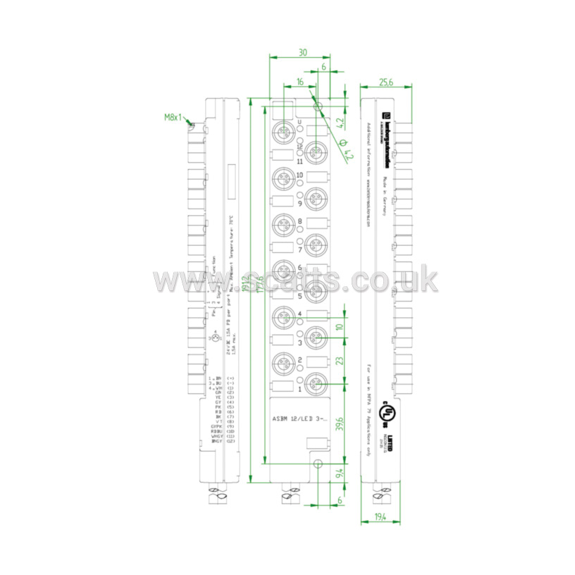 ASBM12-LED-3-347/15M