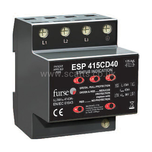 ESP415CD40 | FURSE | 7TCA085460R0303 | TYPE II & III SURGE PROTECTOR